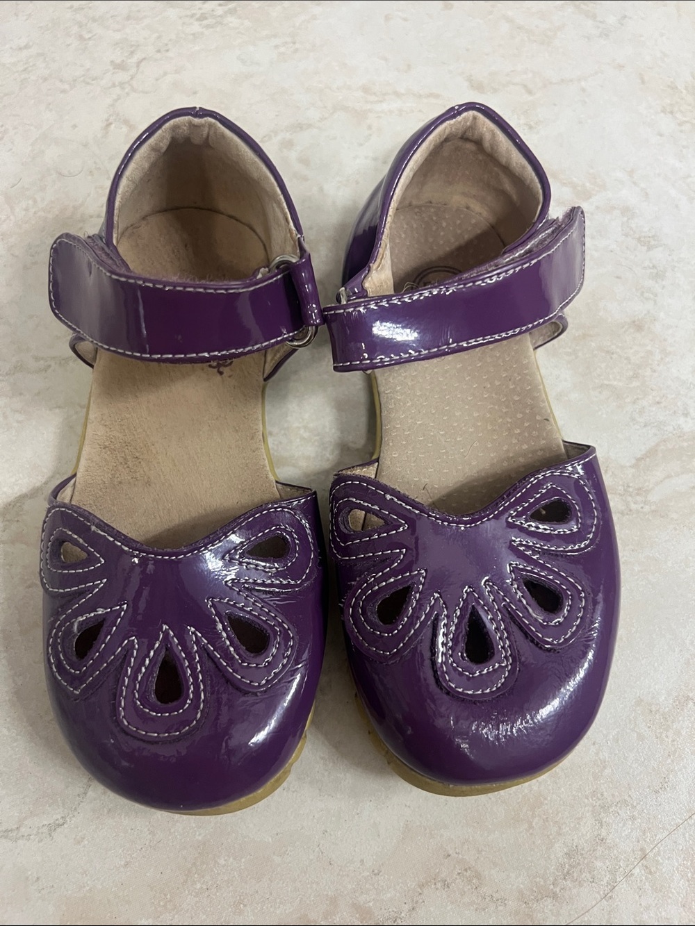 Livie & Luca Matilda Jane Purple Patent Sandals Sz 10
